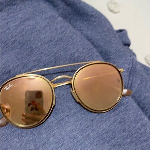 Rose gold raybans, open to offers
